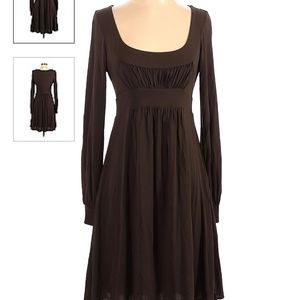 BCBG Max Azria Long Sleeve Boho Peasant Dress